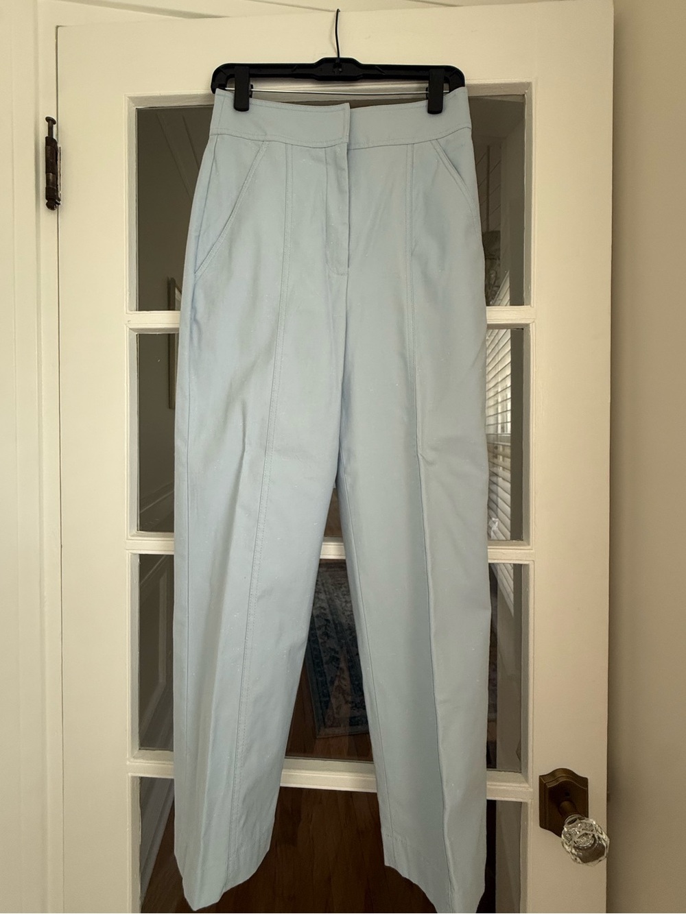 NWT | Rebecca Taylor Slub Denim High Rise Pant | Echo Blue | Sz 4 - Picture 3 of 15